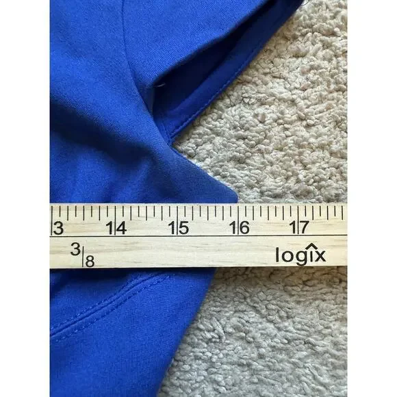 White House Black Market Cap Sleeve Knee Length Sheath Dress Royal Blue Womens 0 - Picture 8 of 9